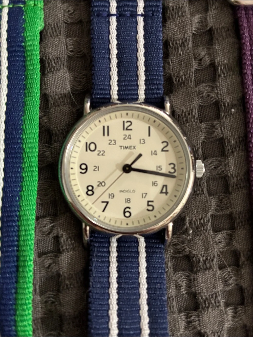 Men’s Timex Weekender 38mm Indiglo Watch + Extra Straps